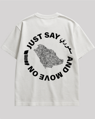 JUST SAY SAUDI تيشيرت