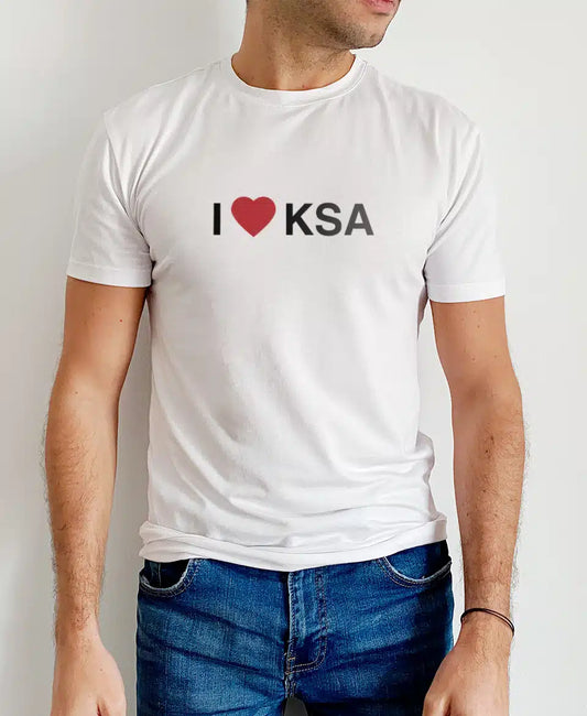 تيشيرت i ❤️ ksa