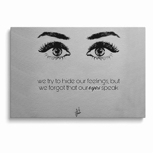 لوحة Our eyes speak