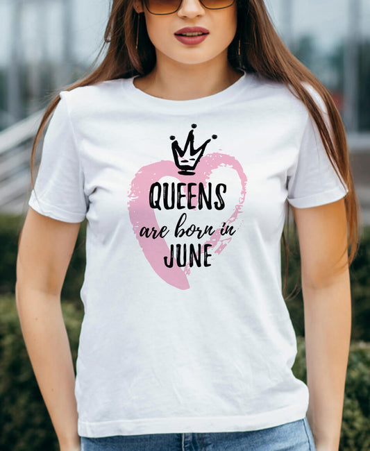 تيشيرت Queens are born in June