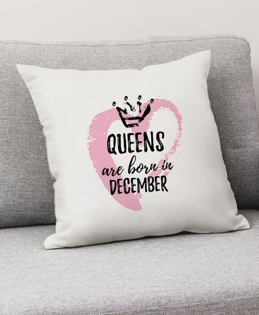 مخدة Queens are born in December