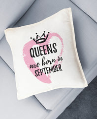 مخدة Queens are born in September