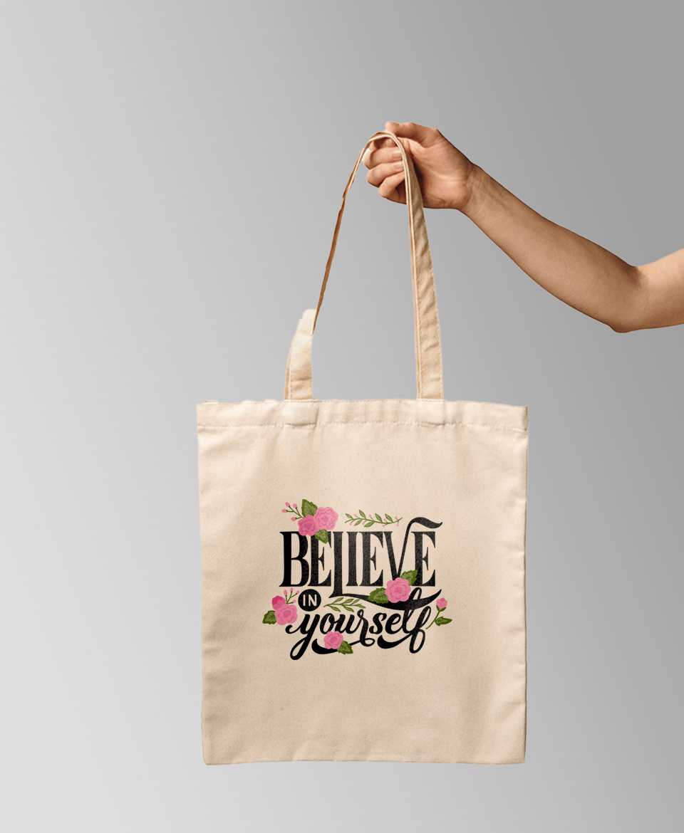 believe tote bag