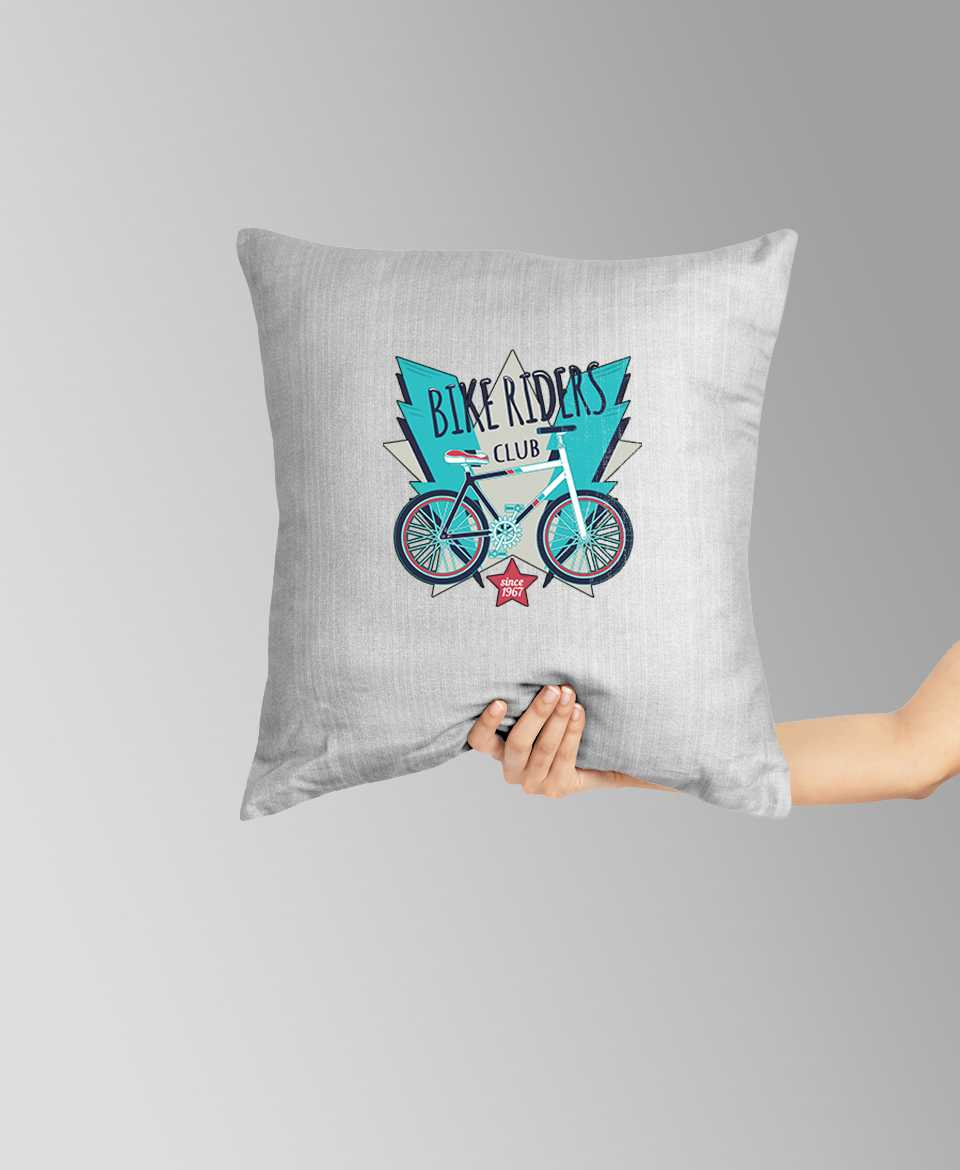 bike riders  pillow