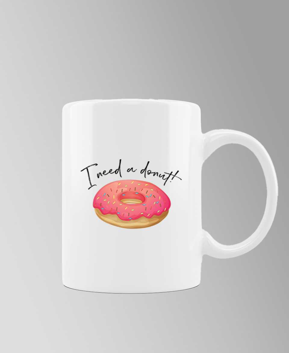 ineed donut mug