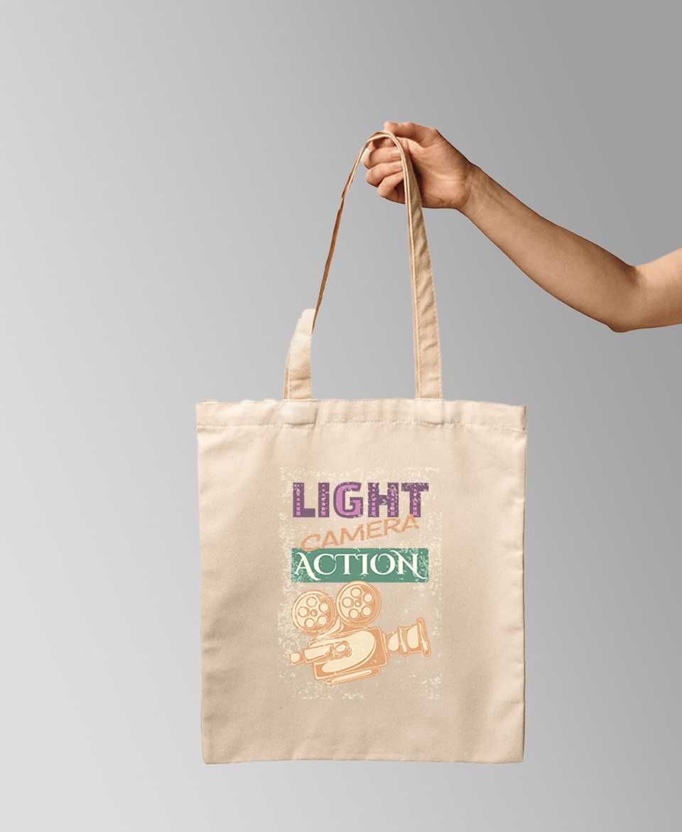 light camera tote bag