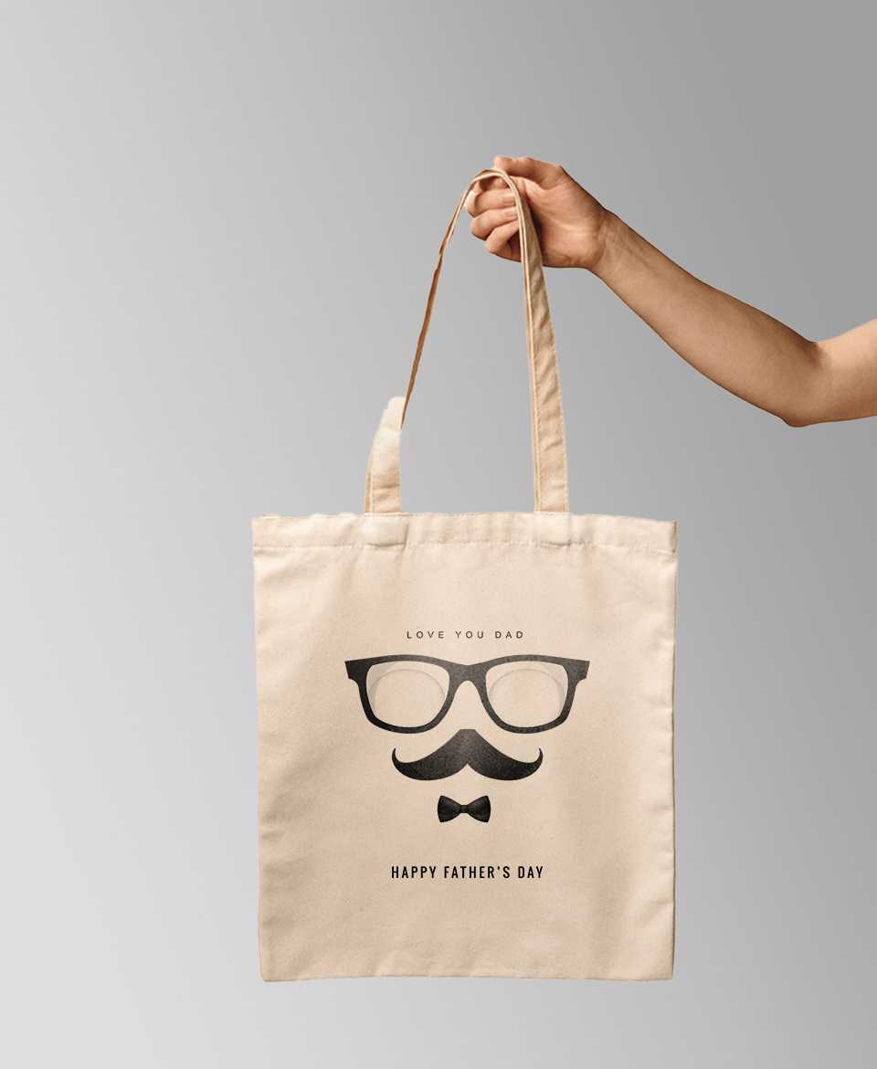 love you dad tote bag