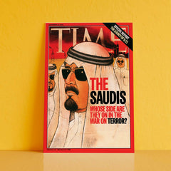 لوحة غلاف مجلة التايم الملك عبدالله