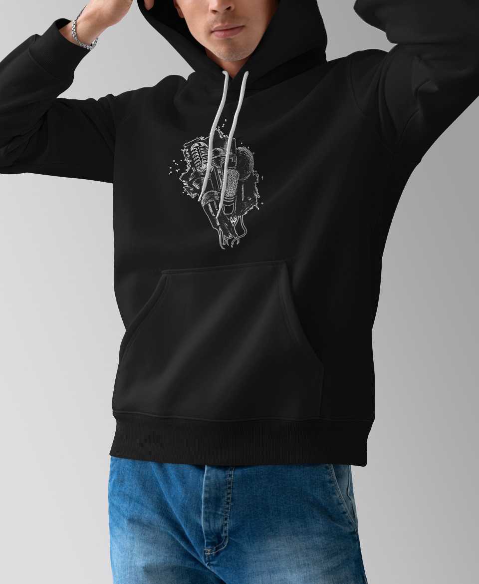 microphone hoodie